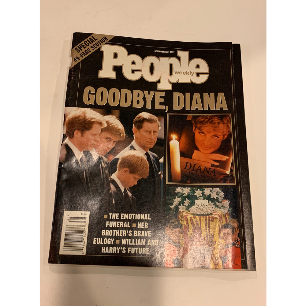 PRINCESS DIANA, People Magazine Issue, Illustrated, 1961-1997, Death, Goodbye
